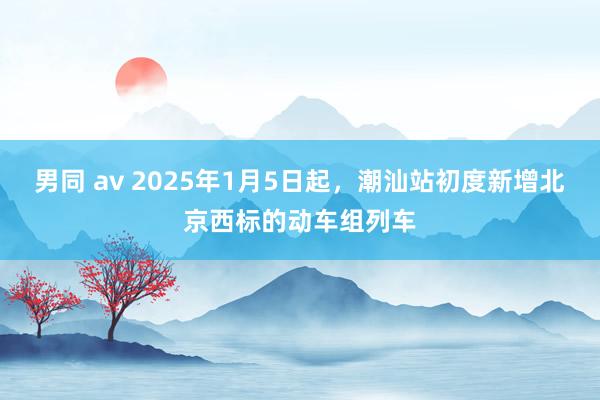 男同 av 2025年1月5日起，潮汕站初度新增北京西标的动车组列车